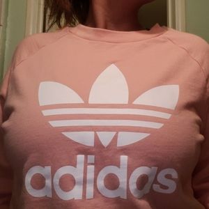 Pastel Pink Adidas crewneck ! *MINT CONDITION*